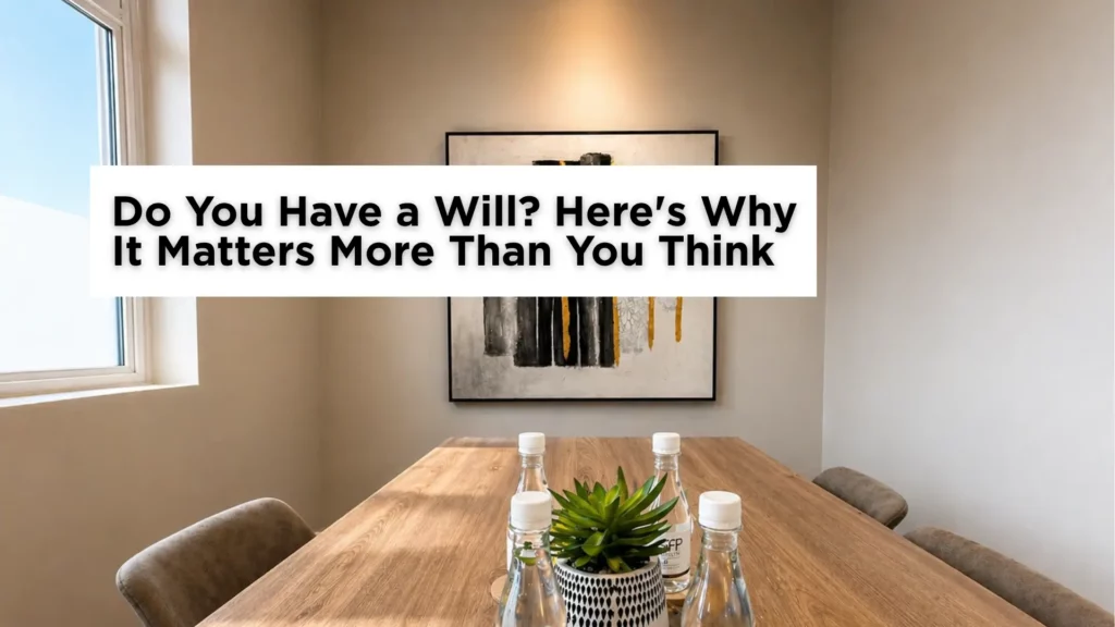 Do You Have a Will Here's Why It Matters More Than You Think